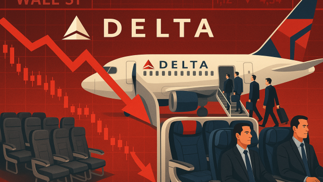 Delta Airlines stock falls as airline struggles to fill economy class seats