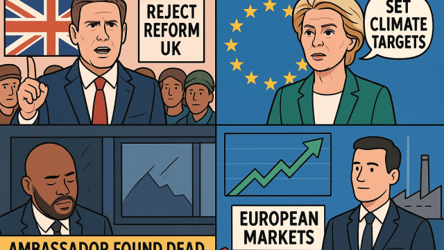 Europe bulletin: EU climate goals, Starmer pushes back on ‘Reform’, stocks gain