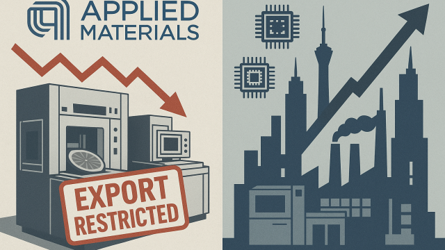 Applied Materials decline after $710M revenue hit from US export restrictions