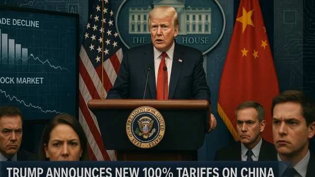 Trump announces extra 100% tariffs on China, control ‘critical software’ exports