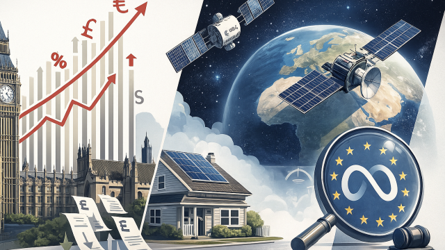 Europe bulletin: UK tax hikes, ESA military pivot, Meta-EU clash shape the day