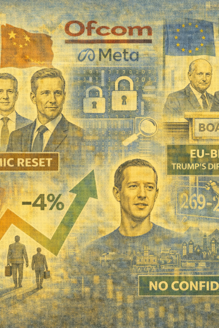 Europe bulletin: UK courts China, Ofcom probes Meta, EU alarms over Trump