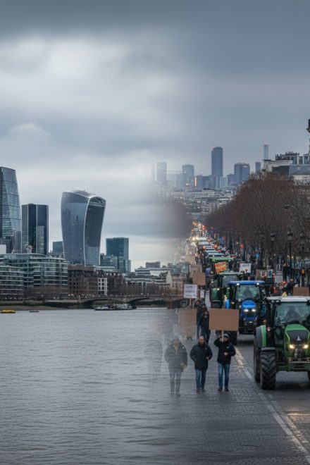 Europe bulletin: FTSE slips on oil, Paris farmers protest, UK wages cool