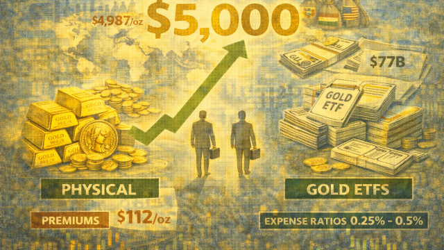 Gold near $5,000/oz: physical vs. paper- what’s the smarter buy?
