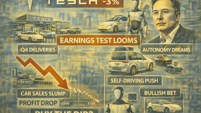 Why is Tesla stock dropping ahead of Q4 earnings: should you buy the dip?