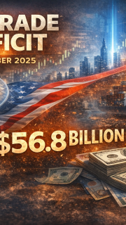 US trade deficit widens to $56.8 billion, far exceeding $43.4B forecast