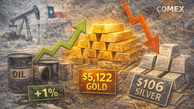 Commodity wrap: storm, supply woes lift oil; gold eases but remains near highs