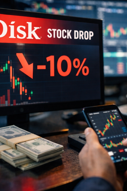 Why SanDisk stock tumbled 10% today: are traders cashing out of AI rally?