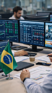 Brazil stocks hover near record highs as commodities, banks drive gains