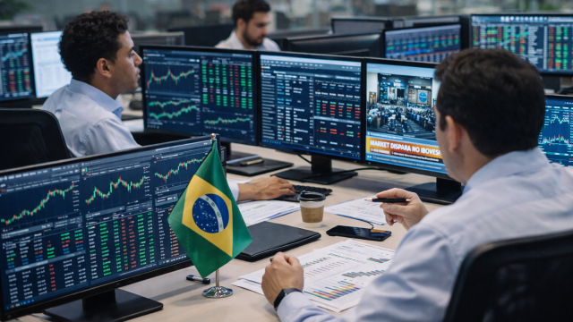 Brazil stocks hover near record highs as commodities, banks drive gains